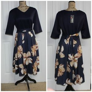 Zeagoo floral dress NWT